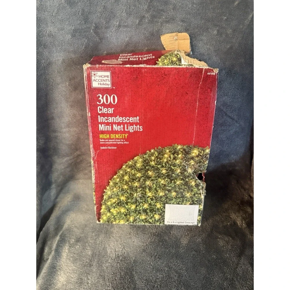 Home Accents Holiday 300‎ Incandescent Mini Net Lights Hugh Density 4x6